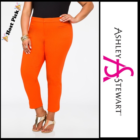 Ashley Stewart Pants - ⭐️Ashley Stewart orange ankle pants